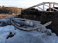 06B Jawbone Of A Bowhead Whale Outside Traditional Sod House In Pond Inlet Mittimatalik Baffin Island Nunavut Canada For Floe Edge Adventure